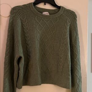 Universal Thread Olive Cable Knit Sweater